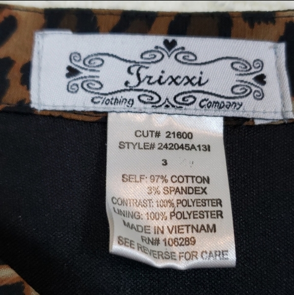 Trixxi animal print dress, size 3 - Picture 3 of 6